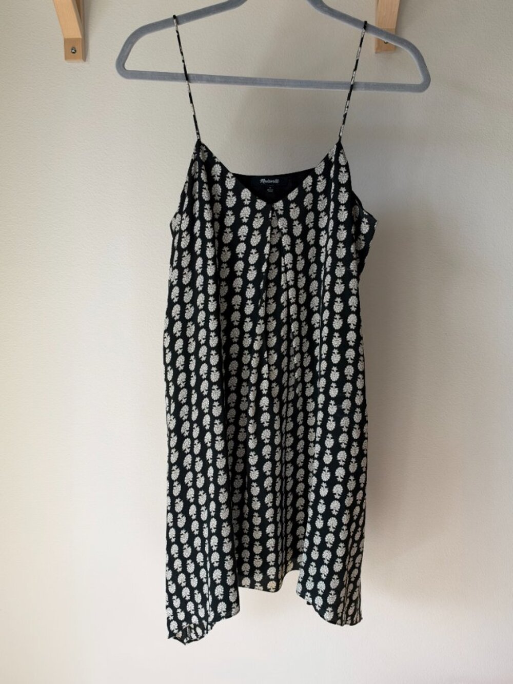 Madewell silk trapeze Cami dress in bloomstamp